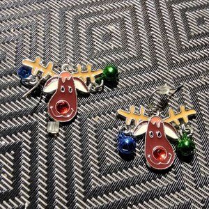 Cute reindeer earrings